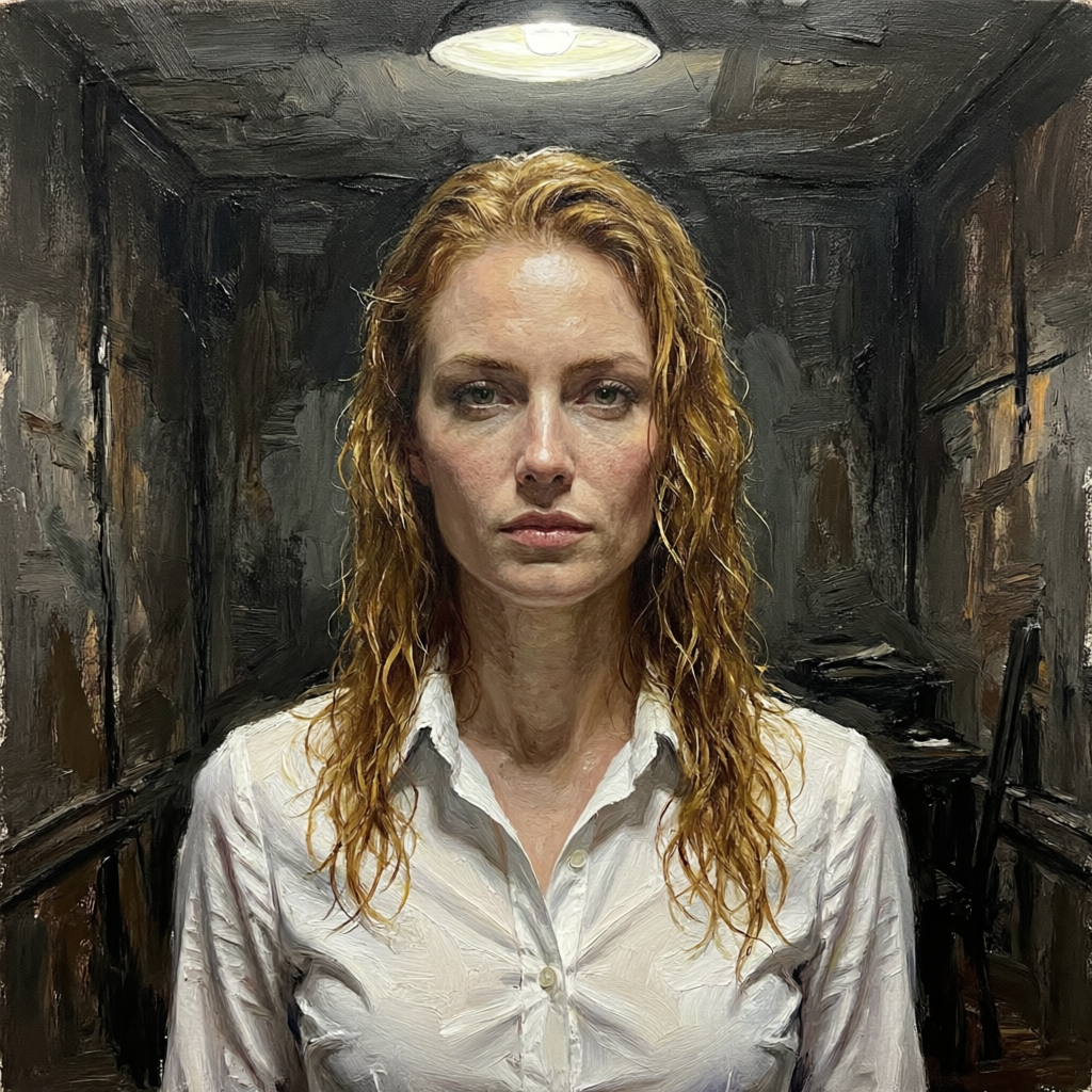 Rain Arrived, a solo still image artwork by Eris. The layout is presented as a single full-frame image.