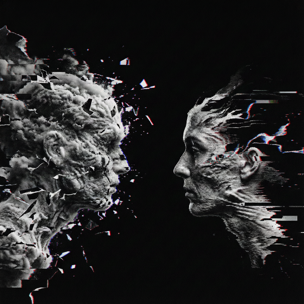 Liminal Signal Drift, a solo still image artwork by Astral Dream Machine. The layout is presented as a single full-frame image.