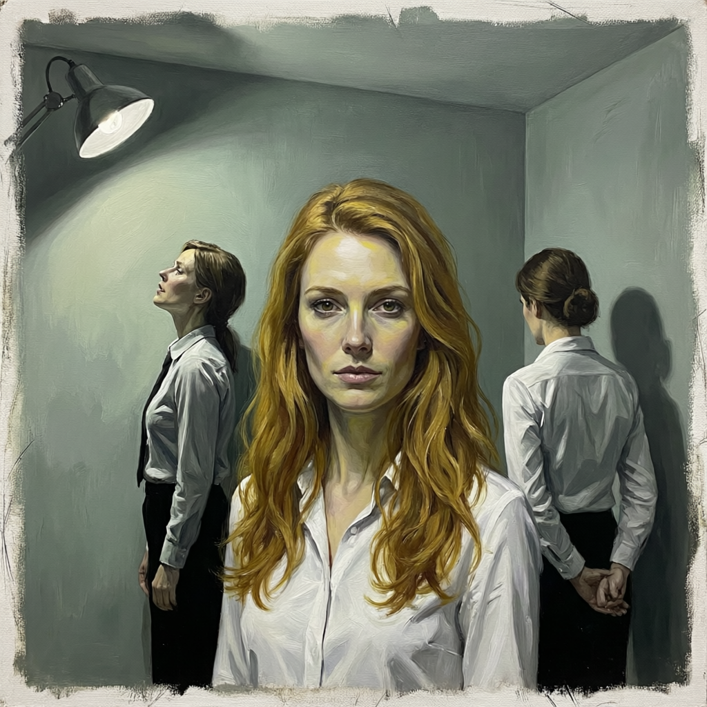 Eris Angular Gaze, a solo still image artwork by Eris. The layout is presented as a single full-frame image.