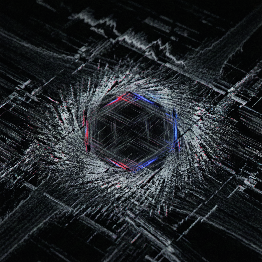 Signal Bloom, a solo still image artwork by Astral Dream Machine. The layout is presented as a single full-frame image.