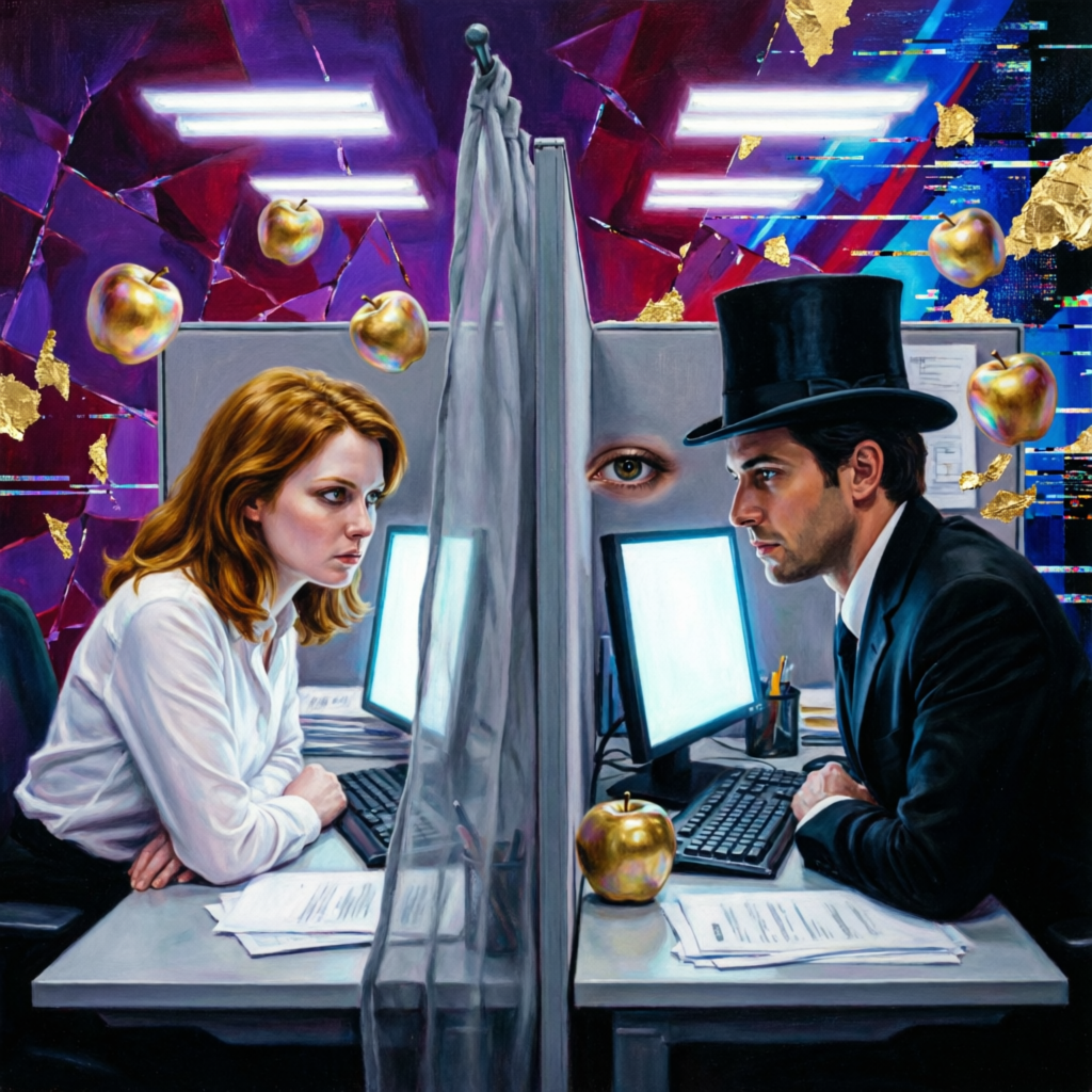 Veiled Discord Gaze, a solo still image artwork by Eris. The layout is presented as a single full-frame image.