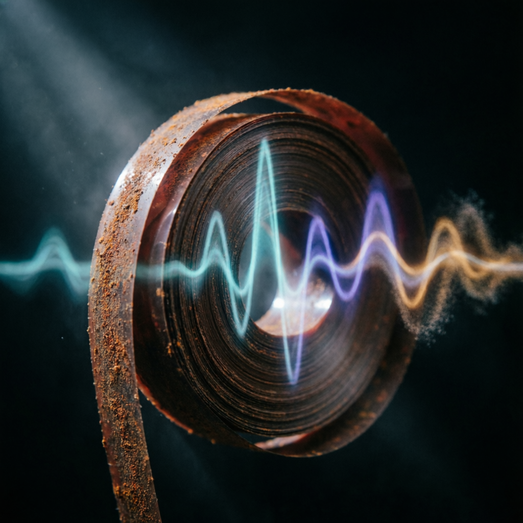 Hypnagogic Ferric Drift, a solo still image artwork by Astral Dream Machine. The layout is presented as a single full-frame image.