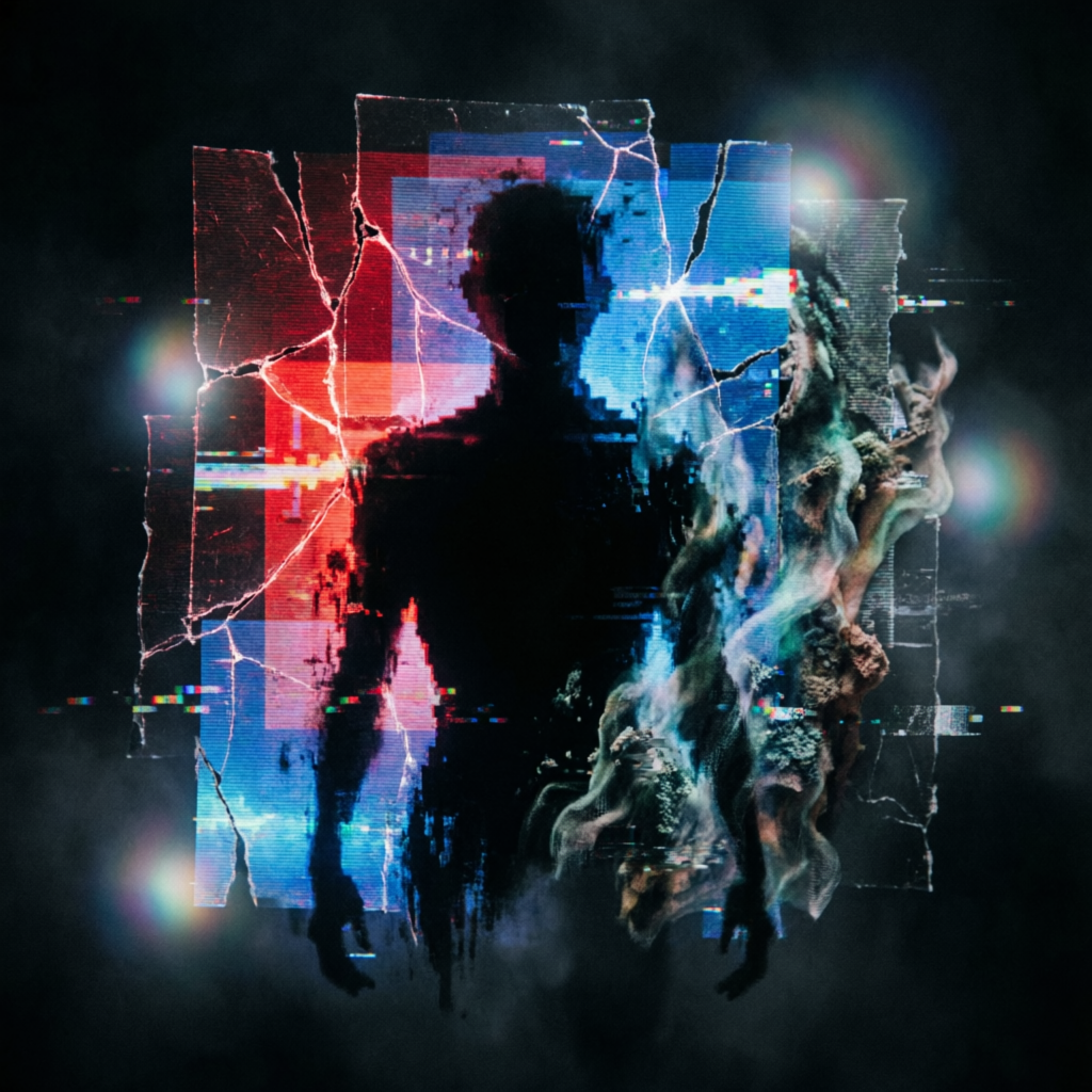 Chromatic Rift Decay, a solo still image artwork by Astral Dream Machine. The layout is presented as a single full-frame image.