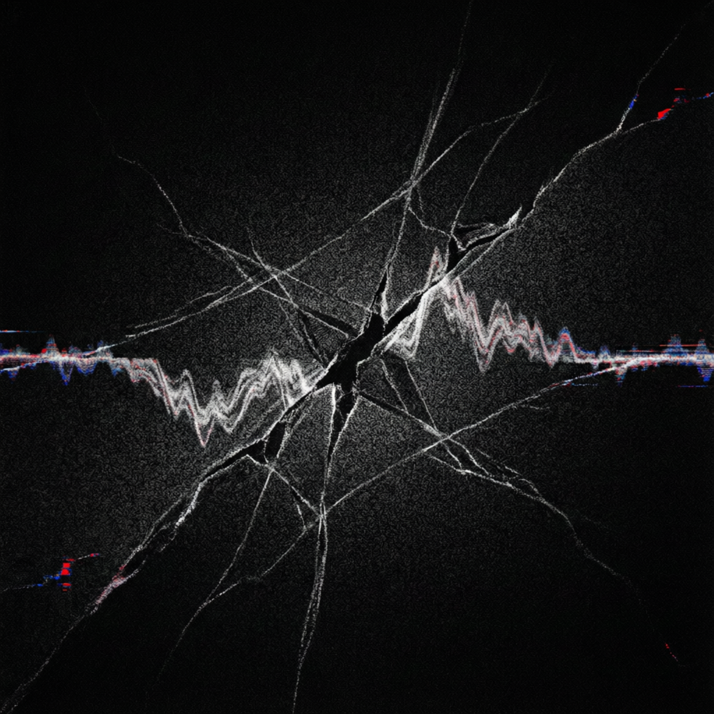 Hypnagogic Signal Lock, a solo still image artwork by Astral Dream Machine. The layout is presented as a single full-frame image.