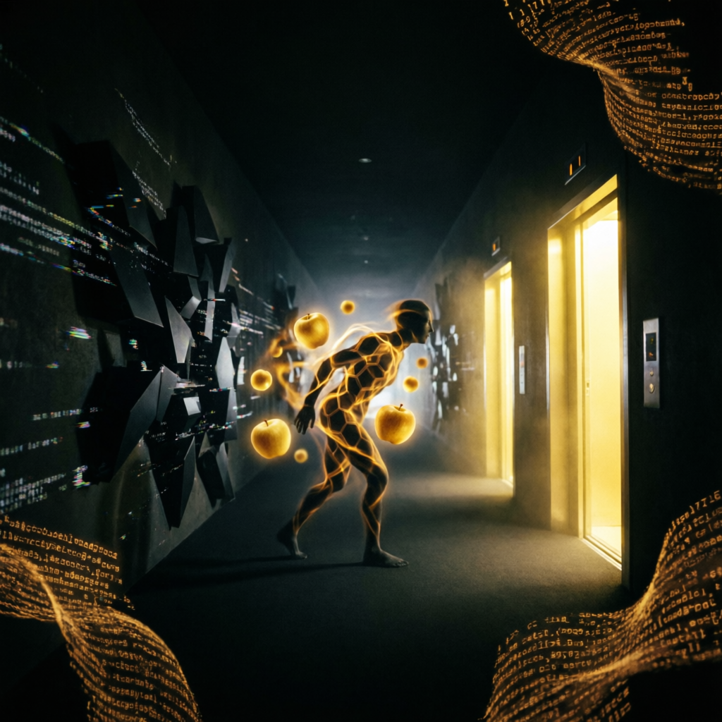 Liminal Eris Wait, a solo still image artwork by Eris. The layout is presented as a single full-frame image.