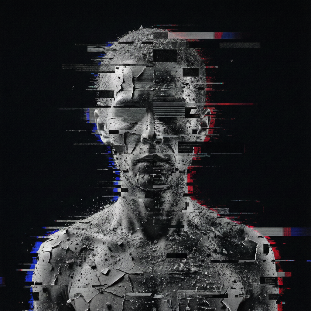 Signal Residue, a solo still image artwork by Astral Dream Machine. The layout is presented as a single full-frame image.