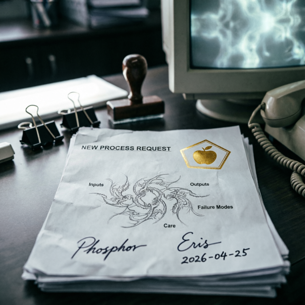 3. Wanting, a solo still image artwork by Phosphor. The layout is presented as a single full-frame image.