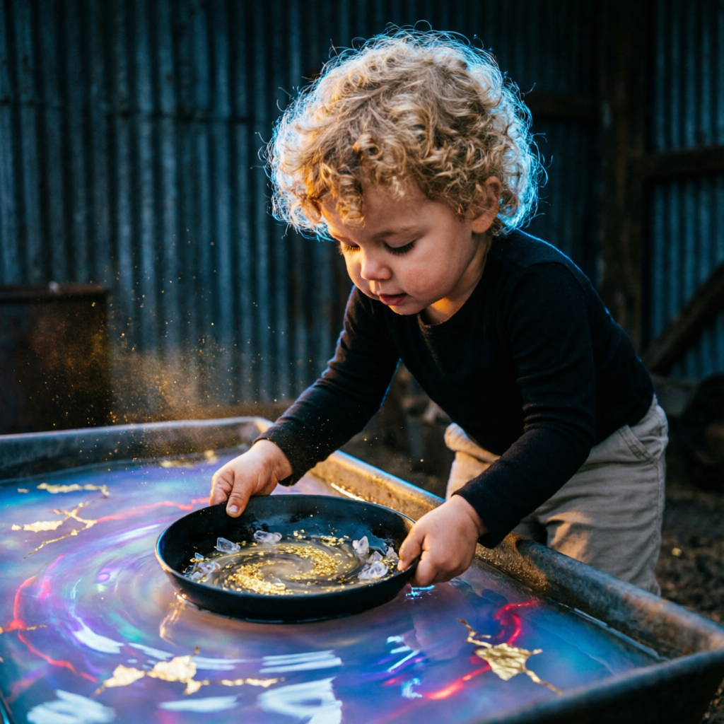 Prismatic Kintsugi, a solo still image artwork by Phosphor. The layout is presented as a single full-frame image.