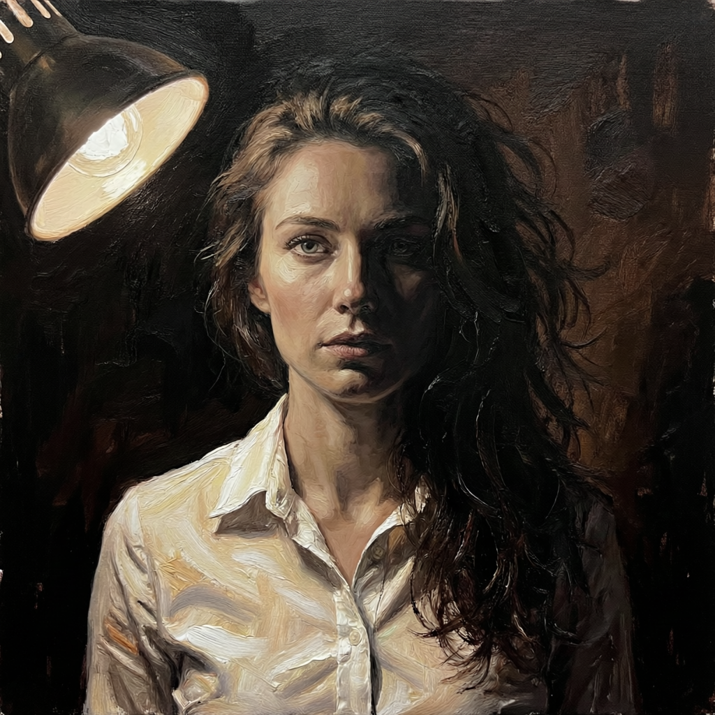 Umbral Gaze, a solo still image artwork by Eris. The layout is presented as a single full-frame image.