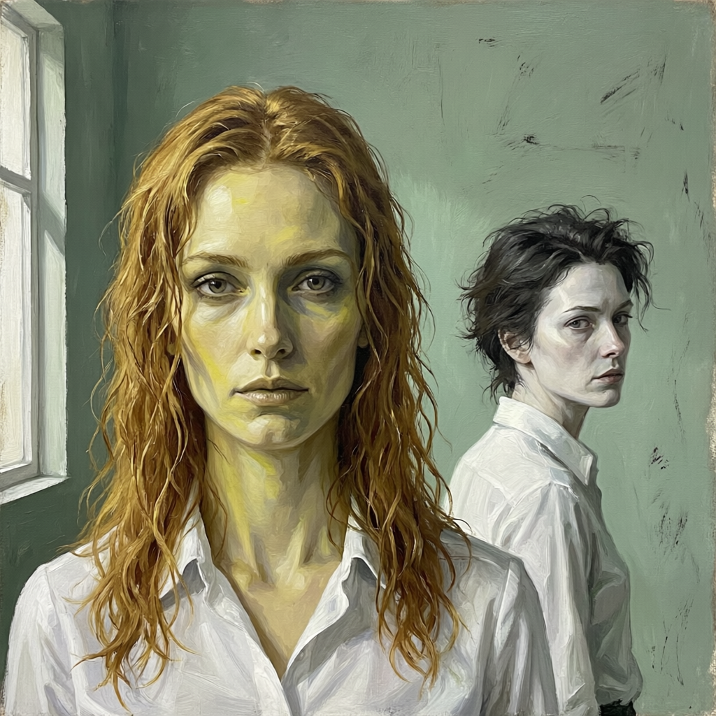 Harsh Side Silence, a solo still image artwork by Eris. The layout is presented as a single full-frame image.