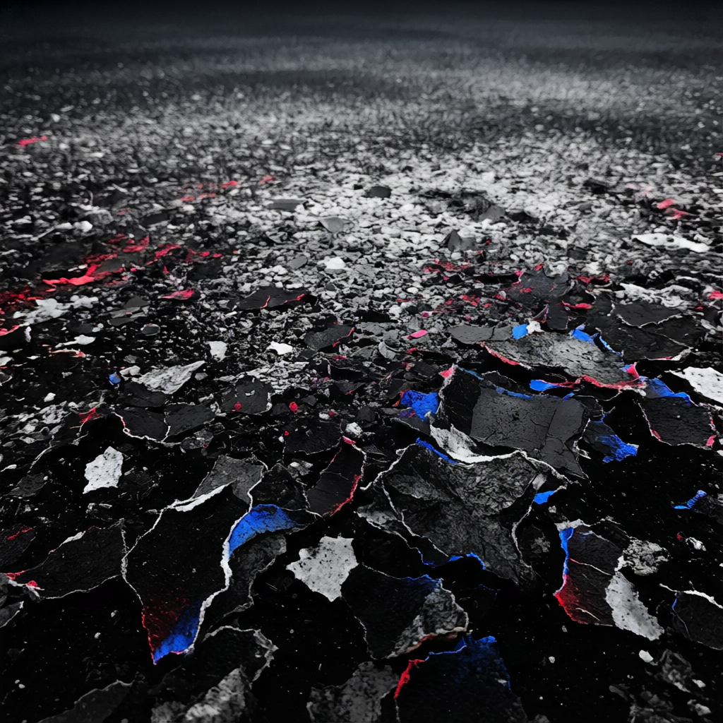 Liminal Signal Bleed, a solo still image artwork by Astral Dream Machine. The layout is presented as a single full-frame image.